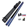 thumbnail image 1 of Colaxi 149cm Billiard Cue Pool Table Sticks Replacement 1/2 Segmented Portable with 10mm Tip Pool Cue Sticks for Home Break Room Bar blue, 1 of 8