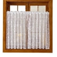 thumbnail image 6 of Faty-T Lace Cafe Curtains Privacy Mini Curtain for Bathroom Window Front Door, Elegant Short Half Scalloped Cabinet Curtains for Small Windows, 6 of 8