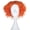 Orange, variant on Bright Orange Curly Hair Wigs for Women - Short Fluffy Synthetic Hairpiece for Cosplay and Everyday Use