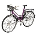 thumbnail image 4 of Purple Mini Bicycle Ornament Alloy Material Antique Style Bike Model Toy For Collection Home Office Decor Boys Girls Gift., 4 of 5