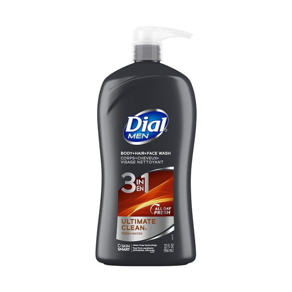Gel de Baño, Cabello y Rostro Dial Men Ultimate Clean 946 mL