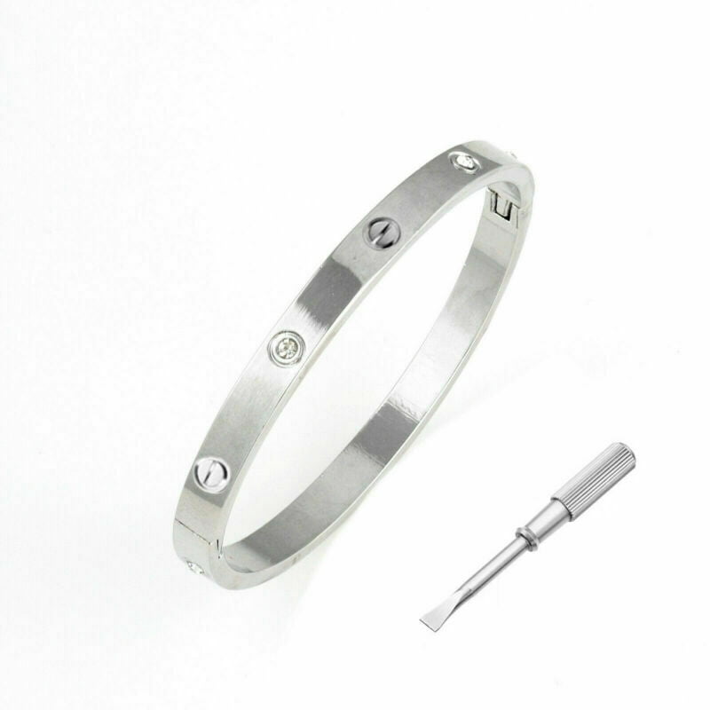 Women's Fashion Stainless Steel Bracelet Titanium Bangle Cuff Ring Jewelry  YW 