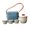 Set A, variant on deevoka Travel Tea Set Teacups Ceramic Tea Pot Portable for Business Camping Picnics Set A