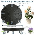 thumbnail image 6 of Wliqien 2Pcs 20in Plant Caddy with Wheels, Heavy Duty Rolling Planter Stand, Indoor Outdoor Plants Saucer Tray with Drainage Device, 6 of 6