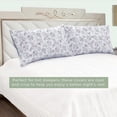 thumbnail image 4 of Elegant Comfort Ultra Soft Set of 2 Floral Pint Pillowcases - 1500 Series Microfiber, Soft and Smooth Envelope Closure 2-Piece Pillow Covers - Standard/Queen, Paisley Purple, 4 of 6