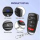 thumbnail image 5 of 2pcs remote control Garage Door 433.92Mhz for Gate Control Key Fob Replacement Electric, 5 of 5
