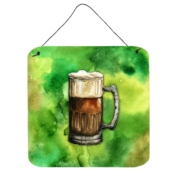 Carolines Treasures BB5761DS66 Irish Beer Mug Wall or Door Hanging Prints 6HX6W multicolor