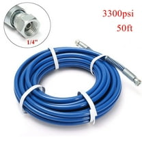 iMeshbean 50ft 1/4" Airless Paint Spray Hose Sprayer Light Flexible Fiber Tube 3300PSI US
