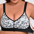 thumbnail image 4 of Admvng Womens Bras Oversized Bra Without Steel Rims Printed Underwear, Size S-5XL, 4 of 7