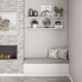 thumbnail image 5 of Ballucci 48" Floating Shelves, 2-Pack Wood Wall Shelf Set with Invisible Brackets, 8" Deep, Gray Oak, 5 of 8