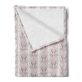 thumbnail image 2 of Damask Soft Flannel Fleece Throw Blanket, Floral Botany Ornate Vertical Line in Pastel Tones, Cozy Plush for Indoor and Outdoor Use, 60" x 80", Mauve Dried Rose, by Ambesonne, 2 of 5