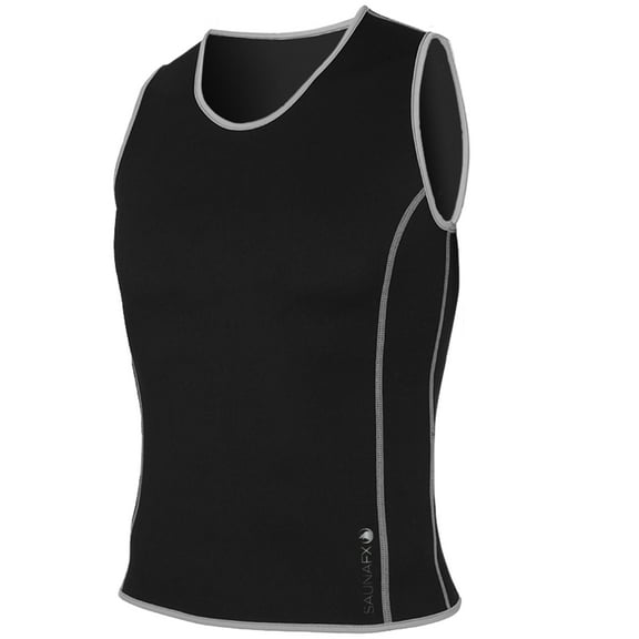 SaunaFX Men's Slimming Neoprene Sauna Tank with Microban Antimicrobial Product Protection