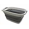 thumbnail image 3 of SAMMART 31L (8.1 gallon) Collapsible Plastic Laundry Basket-Foldable Pop Up Storage Container-Portable Washing Tub - Space Saving Hamper/Basket, Water capacity: 23L (6 gallon) (1, Light Grey), 3 of 4