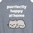 thumbnail image 3 of Instant Message - Purrfectly Happy At Home Cat - Women's Racerback Tank Top, 3 of 6