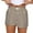 Coffee, variant on Seductiva Women's Casual Shorts Women's Shorts Cute Soft Elastic Low Waist Plaid Print Button Front Pajama Bottoms Boxer Shorts Sleepwear Women's Original Shorts