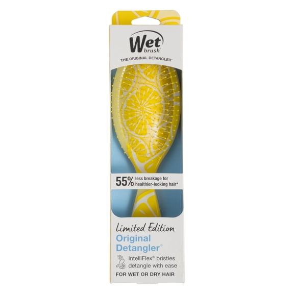Wet Brush Original Detangler Hair Brush, Tutti Frutti Collection, Lemon
