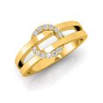 thumbnail image 4 of TimeLe$$ Classics Women's Love Vows Natural Diamond Ring in 14K Yellow Gold - Gift for Valentine's Day Birthday (Ring Size 9), 4 of 5