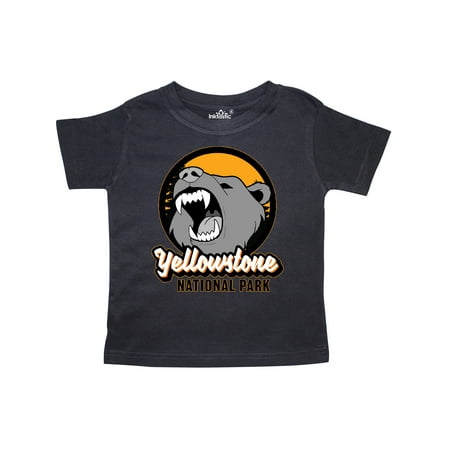 

Inktastic Yellowstone Growling Bear Gift Toddler Boy or Toddler Girl T-Shirt