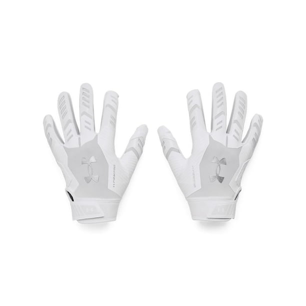 Guantes de Fútbol Americano Under Armour F9 Nitro para Niños - Blanco/Gris