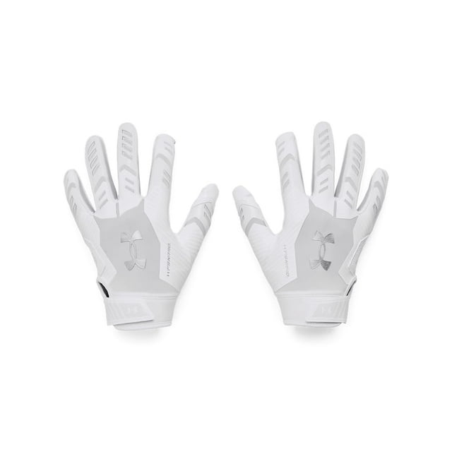 Guantes de Fútbol Americano Under Armour F9 Nitro para Niños - Blanco/Gris