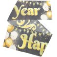 thumbnail image 1 of Minkissy Happy New Year Banner Wall Hanging Decor Multi Rectangular 1Pcs, 1 of 5