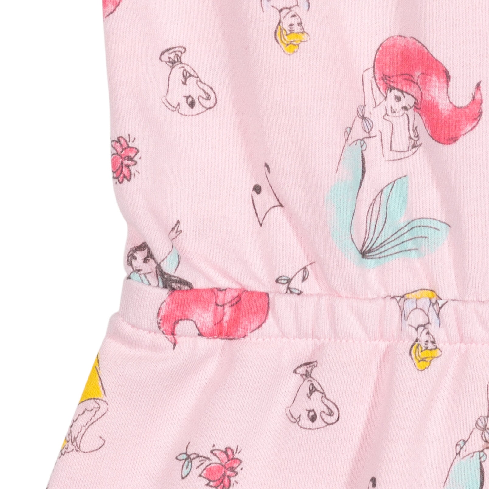 Disney Princess Belle Cinderella Ariel Toddler Girls Romper Infant to Big Kid