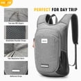 thumbnail image 3 of Mochila HALOVIE Pequeña para Senderismo 10L Ligera Plegable Gris, 3 of 6