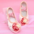 thumbnail image 2 of Ballet Shoes For Girls Children Large Flower Ballet Elegant And Cute Practice Soft Soled Dance Shoes 6 Years-7 Years, 2 of 4