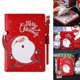 thumbnail image 2 of Diario de cuero de Papá Noel de Navidad, cuaderno B6, agenda, planificador, bloc de notas, material escolar de oficina[jl]--, 2 of 5