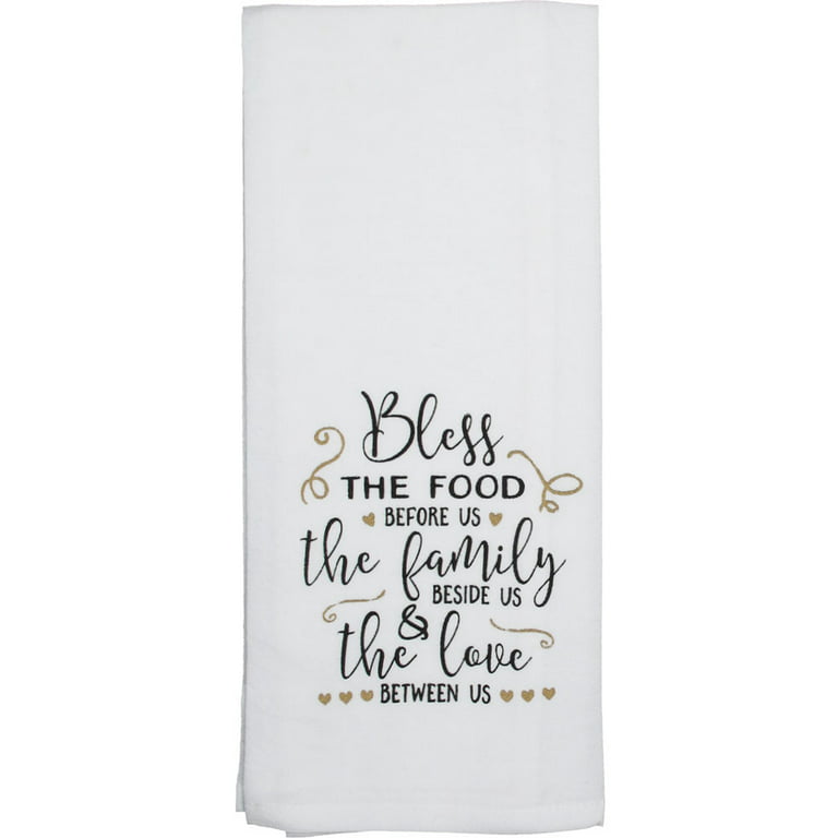 Cute Kitchen Towels, Fun Dish Towels with Faith, Blessed, Family, Love &  Dreams Theme, 5 Flour Sack Towels 