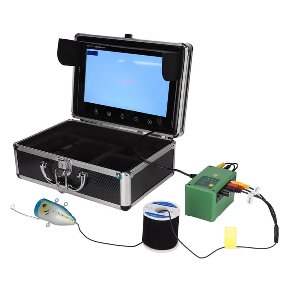 Cámara De Pesca, 1000TVL Megapíxeles 100-240V Ángulo De Visión De 92 Duración De La Batería De 8 A 9 H 15 Lámparas Infrarrojas Cámara Subacuática Impermeable De 30 M