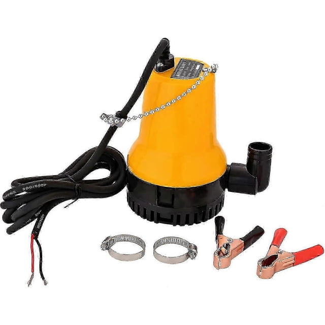 12V Submersible Pump 50W Submersible Pump 4200L/H DC Pump Dirty Water Pump Portable Cable Length 2.3m With Clip