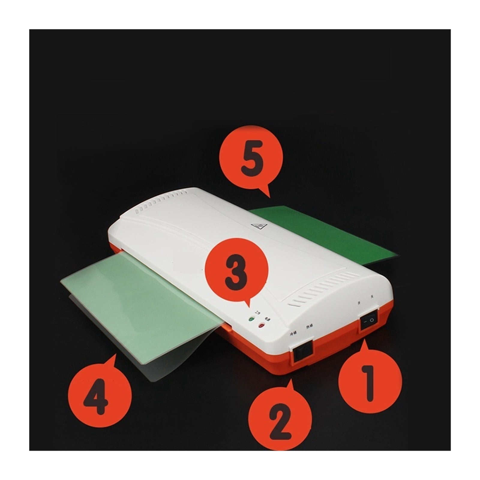 YE280 Professional Thermal Hot And Cold Machine For A4 Document Photo Blister Packaging Plastic Film Roll Laminating Machine