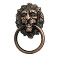 thumbnail image 2 of Perilla de Del Tirón Del Cajón Del Tocador Del pequeña sala s de La Cabeza Del León Ale Cobre_L Colco Anillo de extracción de gabinete vintage, 2 of 8