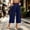 Navy women's high waisted capri pants a1, variant on Bzdzmqm Women's High Waisted Wide Leg Capri Pants with Pockets Solid Casual Streetwear Elastic Waist Summer Cropped Beach Work Trousers Fashion, Gray M