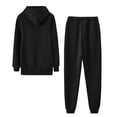 thumbnail image 3 of YDFCWXW 2 Piece Outfits for Women Zip Up Hoodies and Jogger Pants Set Casual Fall Sweatsuits Comfy Lounge Set Loose Tracksuits Black, XL, 3 of 3
