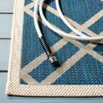 thumbnail image 5 of Safavieh Courtyard Jasper Geometric Indoor/Outdoor Area Rug, Navy/Beige, 8' x 11', 5 of 13
