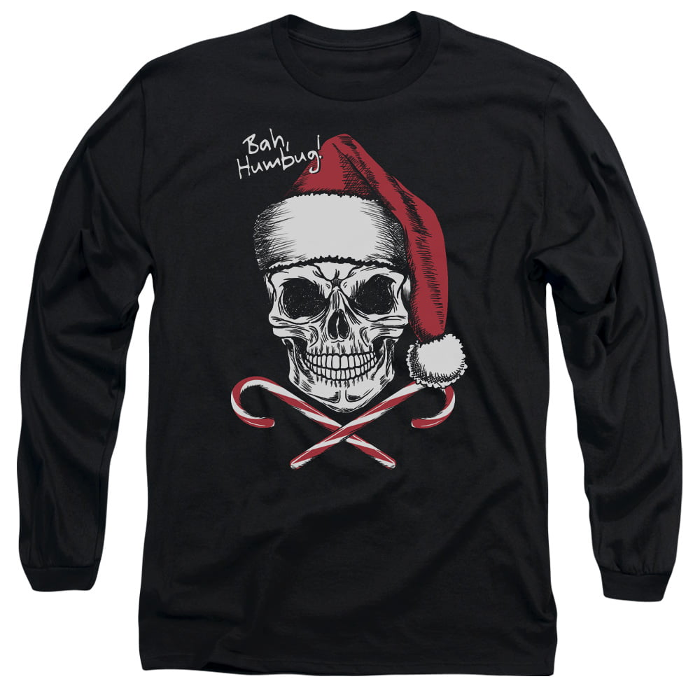 Santa Claus Skull Father Christmas Bah Humbug Children Kids T-Shirt