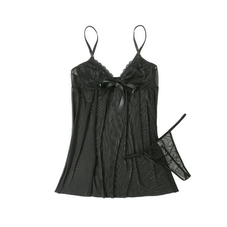 

Strapless Bras for Women Maternity Bra Women s Elegant Lingerie See Through Dress Thong Shoulder Strap Pajamas Dress Tank Tops with Built In Bras Women Underwear New Arrival Black L