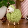 thumbnail image 4 of Handmade Felt Sheep Miniature Decoration Christmas Tree Hanging Ornament Felt Sheep Figurines，Small Color Lamb, 4 of 4
