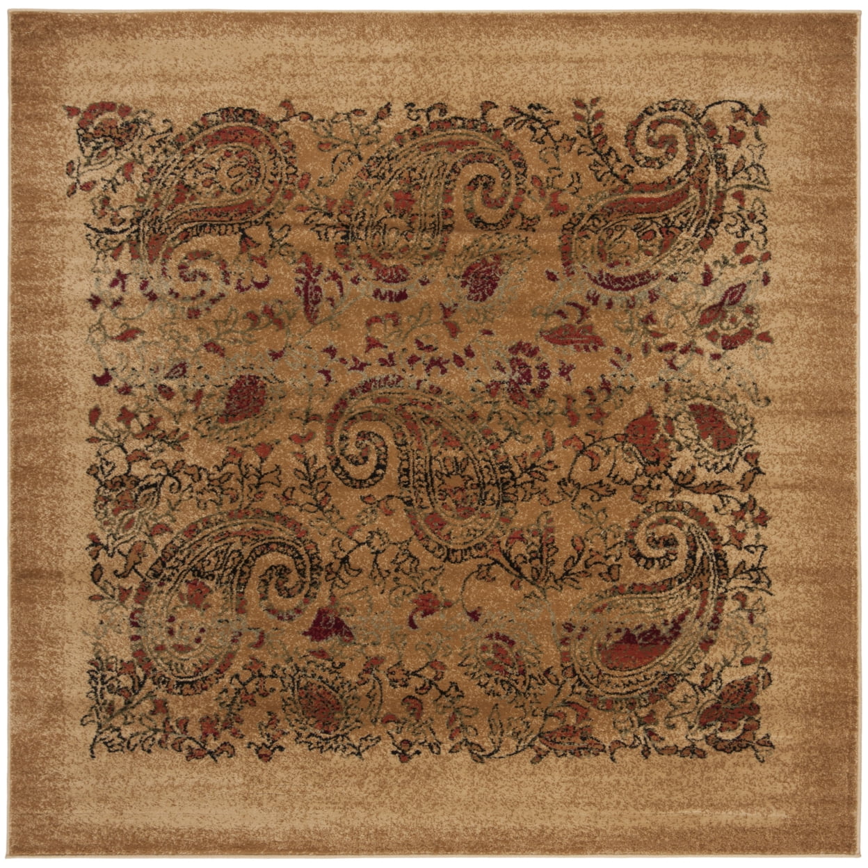 SAFAVIEH Lyndhurst Julia Traditional Floral Runner Rug, Beige/Multi, 2'3" x 22'