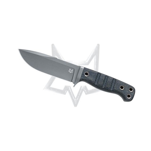 Fox Knives Black Micarta FX-103MB Fixed Blade Knife Niolox Stainless FX-103 MB Cuchillo FOX KNIVES Fixed Blade