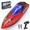 Red, variant on JoyStone RC Boat for Pools and Lakes, 2.4G 15+ MPH Fast Remote Control Boat with LED Lights, Racing Boats for Kids & Adults with 2 Rechargeable Battery, Gifts for Boys Girls (Red)