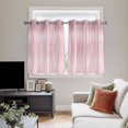 thumbnail image 4 of Pink Kitchen Curtains Window Panels, Modern Abstract Art Ombre Striped Insulated Window Treatment Curtain, Grommet Curtains for Bedroom/Living Room/Bathroom, 2 Piece 42"Wx45"L, 4 of 8
