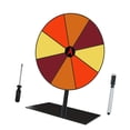 thumbnail image 3 of GUOOL Colored Rotating Prize Wheel DIY with Base Stand Erasable Game Fortune Wheel 8 Girds Square Base, 3 of 9