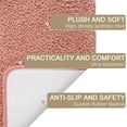 thumbnail image 4 of Luxury Long Bathroom Runner Rug, 24x72 Inch Thick Soft and Absorbent Microfiber Non Slip Bath Mat, Rubber Backing Quick Dry Rugs Carpets, Machine Washable Plush Mats for Shower Floor, Pink, 4 of 15
