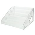 thumbnail image 4 of Clear Acrylic Display Riser 5 Tiered Display Shelf Tabletop Organizer Stand for Medals Challenge Coins Action Figures Collectibles, 4 of 6
