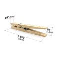 thumbnail image 4 of Pinzas de madera LWR CRAFTS, tamaño grande, 8,4 cm, 30 unidades (naturales), 4 of 9