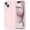 Chalk Pink, variant on Compatible with iPhone 15 Case, [Smooth Silicone Full Coverage Camera] [8ft Drop Protection], Soft Microfiber Lining Full Body Protective Case for iPhone 15 6.1 inch - Lavender Purple