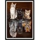 thumbnail image 1 of pintura de diamantes de gato y tigre, bordado de diamantes, material ideal para arte y manualidades para oficina/sala de estar/dormitorio/decoración del hogar - 30X40cm, 1 of 5